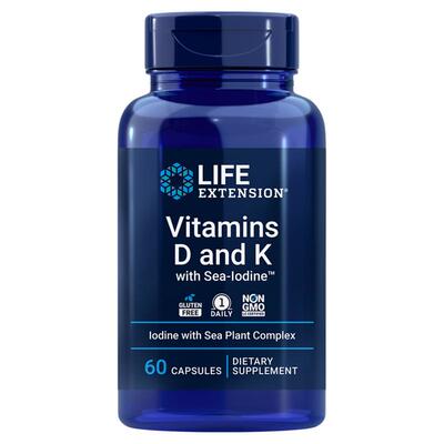 LifeExtension维生素D+K胶囊