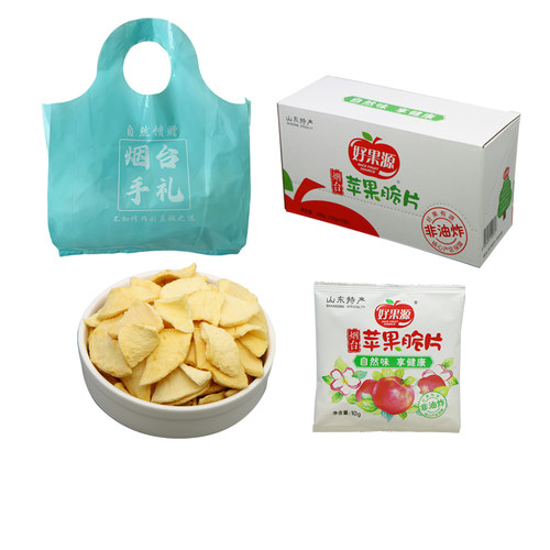 好果源苹果干脆片苹果片无添加油糖山东烟台特产红富士苹果水果干