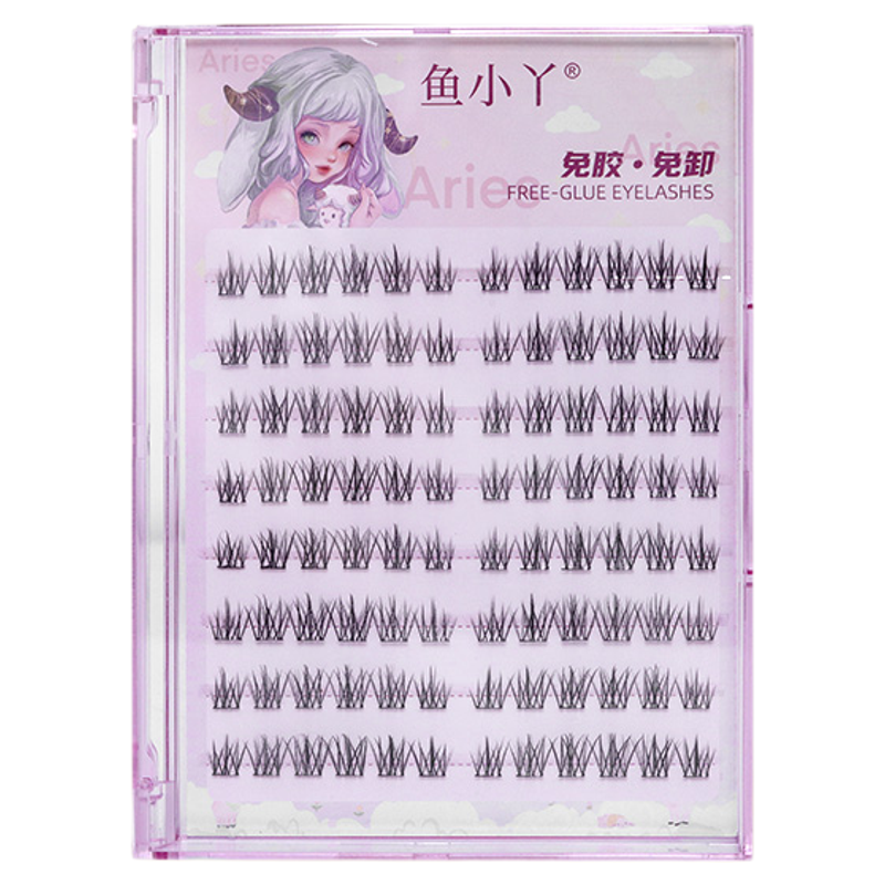 鱼小丫假睫毛免胶婴儿弯纯欲自然仿真免胶假睫毛懒人三部曲眼睫毛
