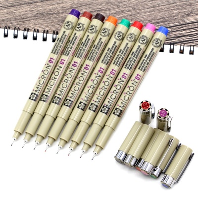 勾线笔笔防水手绘漫画设计不晕染