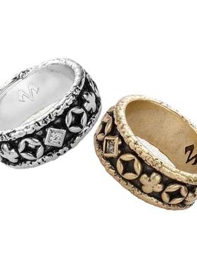 babama原创设计男士戒指生日礼物