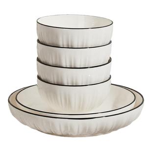 陶瓷餐具碗盘碗筷套装家用盘子碗2025新款饭碗轻奢质量可靠