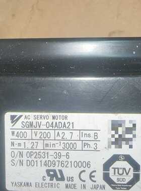 询价-安川伺服电机SGMJV-04ADA21，400W 200V