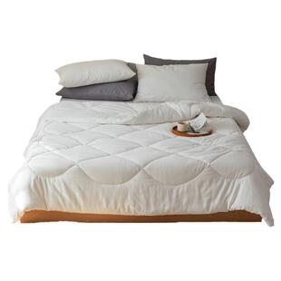 新款A类80%大豆拉链子母被芯二合一双胎被子全棉华夫格四季被冬被