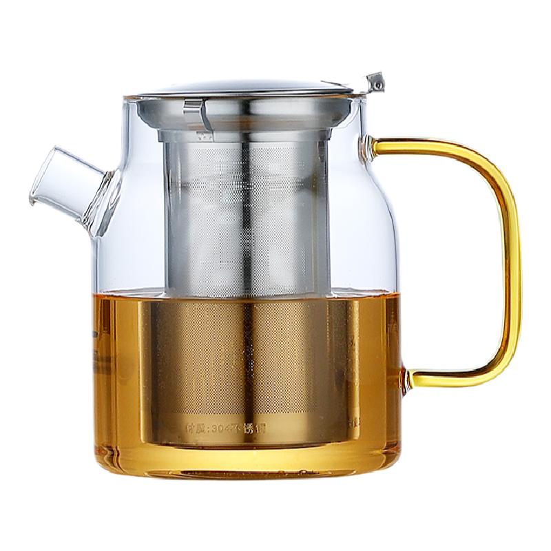 耐热玻璃不锈钢内胆泡茶壶