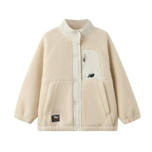 NEW BALANCE NB25冬新款韩版男童女童儿童加厚羊羔绒外套4DF41023