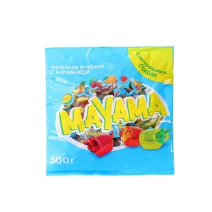 俄罗斯原装进口软糖KDV MAYAMA什锦水果味夹心糖果年货喜糖零食品