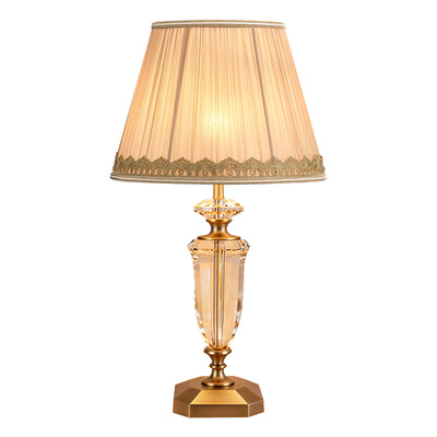 欧式风时尚温馨黄铜调光台灯