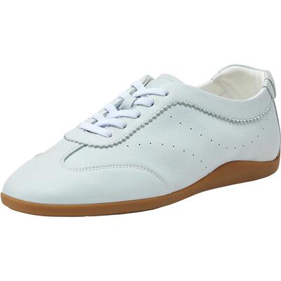 Bata德训鞋女2026春季新款休闲通勤时尚百搭软底牛皮单鞋69081AM6