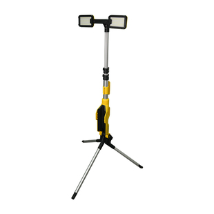 led户外超亮强光探照灯工地施工应急室外伸缩工作灯锂电池照明灯