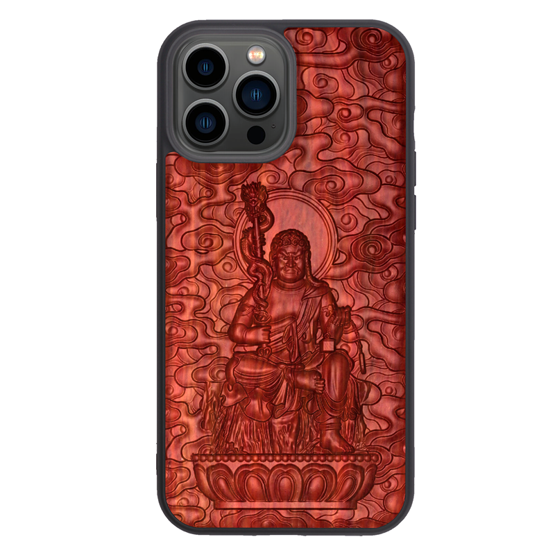 血檀木iPhone15promax手机壳防摔