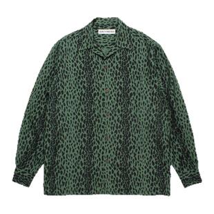 【现货】SOLAR BEAMS 23FW新款 豹纹 夏威夷人造丝休闲长袖衬衫男