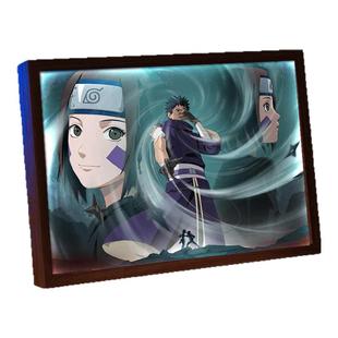 宇智波带土灯光画火影忍者佐助鸣人发光画桌面装饰画摆台小夜灯