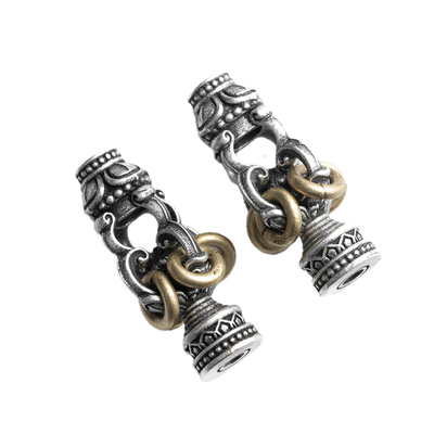 琢匠原创藏传锡杖三通弟子珠