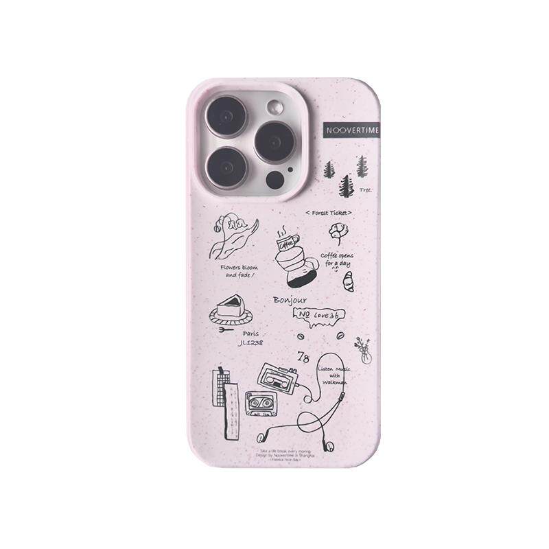 苹果iPhone可降解ins风手绘简约