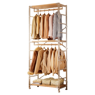 日式衣帽架开放式衣柜卧室挂衣架