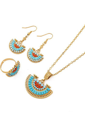 项链项链蔓笛钛钢时尚套装