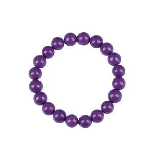 天然水晶紫云母手链女 香芋紫色单圈手串 水晶时尚饰品送女友闺蜜