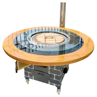 新款农村柴火灶家用烧木柴大铁锅炖灶台地锅鸡柴火鸡专用户外移动