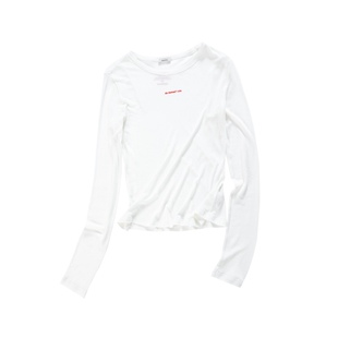 晶咕白标DADATATA【恣意暖秋】经典款莱赛尔绵羊毛T恤长袖内搭女