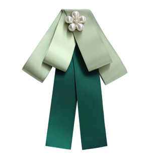 领花套装头花女职业发网银行农行邮储领结邮政绿色领饰盘头发网兜