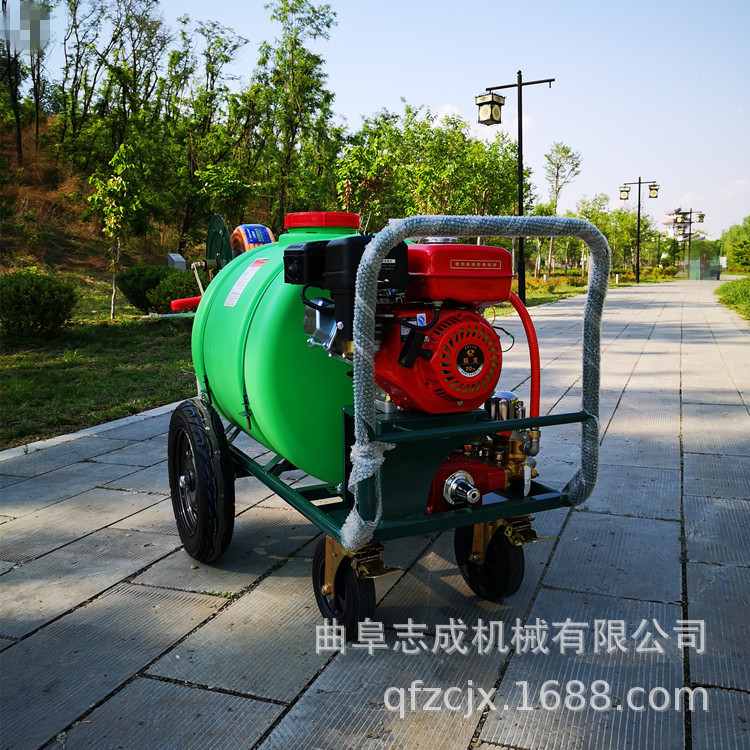 手推式喷雾机 ZC-160L型四轮推车喷药机 手推式高压清洗机