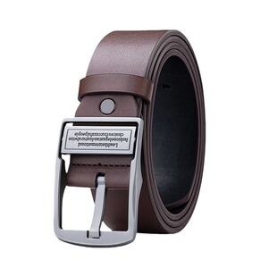 保罗男士皮带复古旋转针扣真皮时尚腰带经典百搭休闲潮流裤带男款
