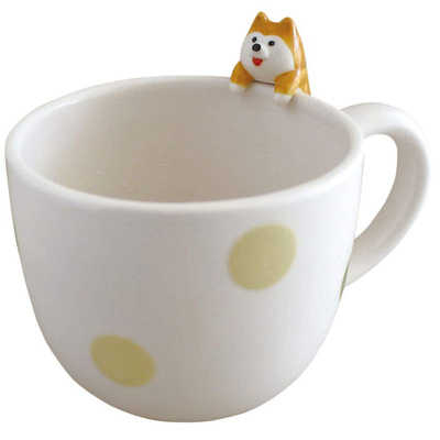 陶瓷日本柴犬猫咪礼物马克杯