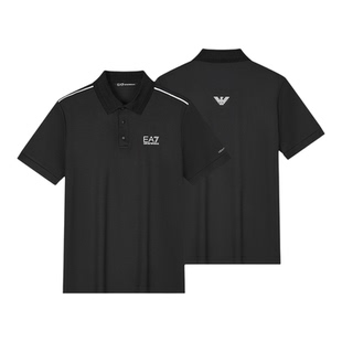 Armani/阿玛尼EA7 男士鹰标网球透气短袖POLO衫 7M001524 AF22175