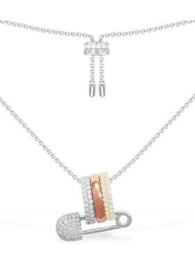 APM别针项链多色银设计感送礼