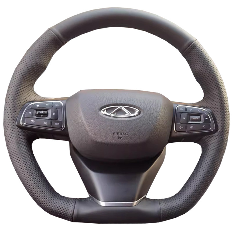 21-22款瑞虎8plus方向盘套真皮奇瑞星途TXL凌云把套专用手缝全包
