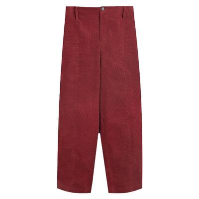 随意慵懒简单个性纯色棉质休闲裤