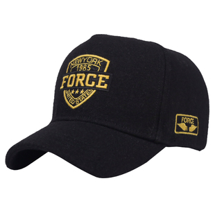 秋冬季羊毛呢帽子男保暖大头围高顶棒球帽男潮流时尚显脸小鸭舌帽