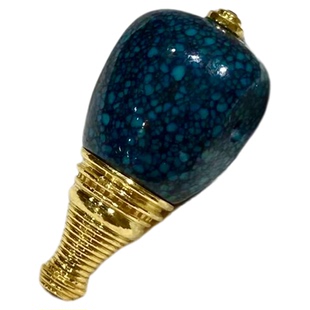 绿松石乌兰花三通佛头手串手持念珠配珠18K佛塔分体手串念珠配珠