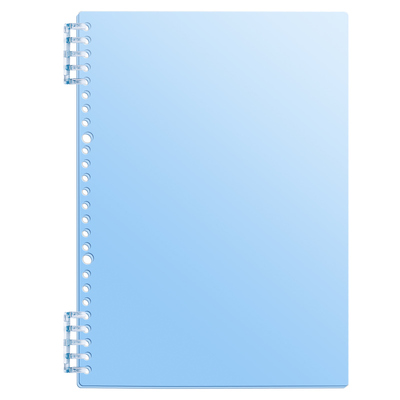 a4活页本外壳活页夹扣环封面b5单卖环扣线圈装订打孔收纳笔记本软皮封皮纸可拆卸diy自制配件不硌手塑料26孔