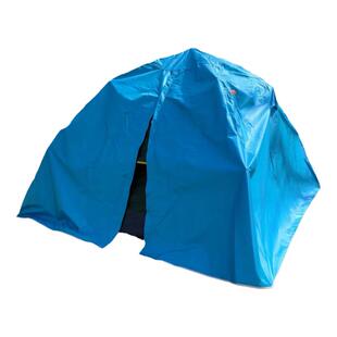 小号单人帐篷防雨罩外账棚布2.1*1.3米两侧开门户外野营防水盖布