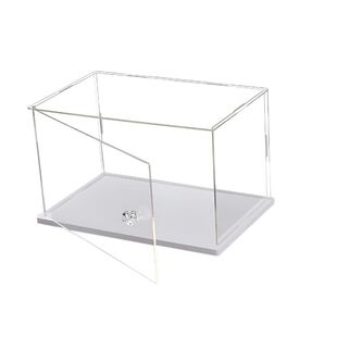 3mm收纳可开门亚克力透明展示盒积木街景模型手办加厚防尘盒玩偶