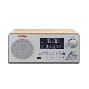 海外代购进口桌面SANGEAN/山进 WR-22FM-RDS/AM蓝牙数字收音机