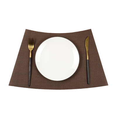 扇形中式风包厢圆桌饭店碗盘垫