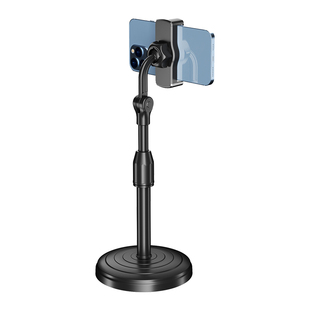 诺普驰手机支架桌面直播升降式懒人iPad平板支撑架拍摄学习看电视通用可伸缩旋转调节金属便携托架手机架支架