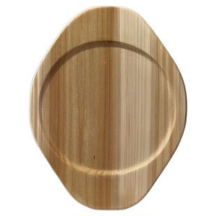 加厚椭圆形隔热垫烧烤石碗石锅垫板双耳砂锅底托实木垫耐高温商用