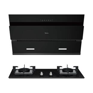 美的官方J25S PRO吸油烟机燃气灶煤气灶烟机灶具家用厨房烟灶套装