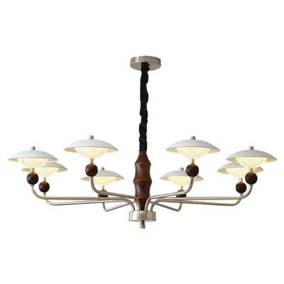 法式奶油风客厅吊灯中古星轨吊链