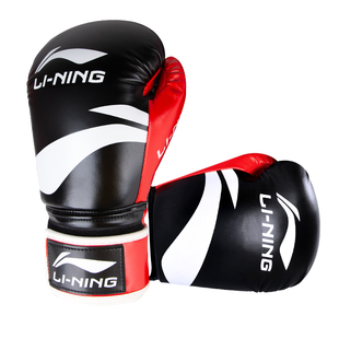 李宁拳击手套成人散打男训练拳套儿童跆拳道泰拳搏击打沙袋专业女