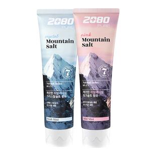 韩国爱敬2080纯粹盐牙膏清新口气牙龈护理喜马拉雅粉盐口腔养护