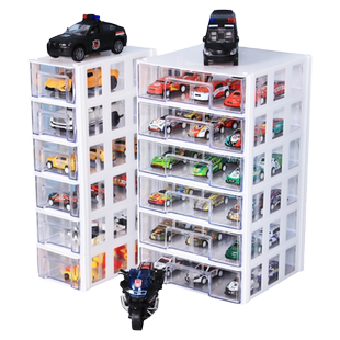 腾正跃 小物车模手办收纳盒桌面抽屉拼接透明展示柜DIY配件存储盒