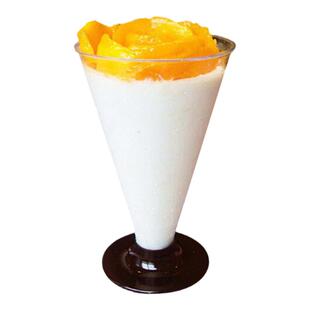 高脚慕斯杯木糠杯布丁杯鸡尾红酒香槟杯航空杯塑料一次性杯子带盖