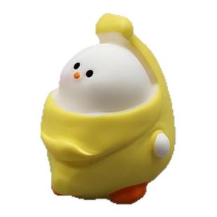 无聊了摆个小胖呆鹅提神电脑书桌小摆件解压治愈屏幕日式工位装饰