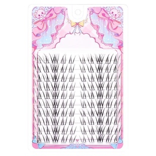 白玉兰不规则空气感假睫毛漫画睫亚裔眼睫毛自然仿真浓密上镜款