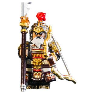 黄忠孙权关羽刘备曹操三国五虎将适用乐高第三方拼装人仔积木玩具